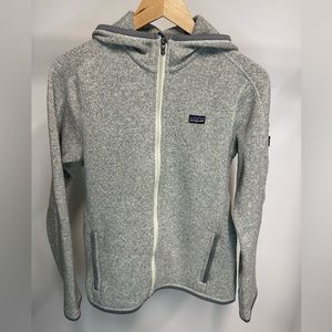 Patagonia Front Zip Women’s Sweater Size M in Grey Heathered